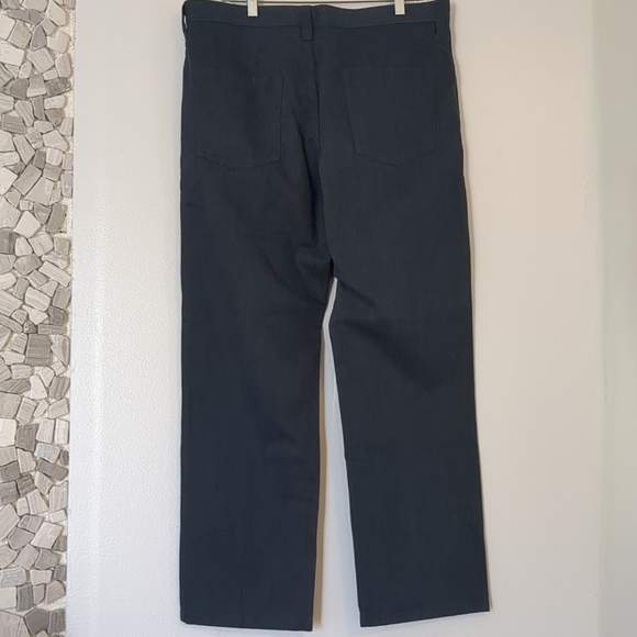 Kenneth Cole Reaction Pants Blue Chino Straight-Leg 34 Corpcore Formal Like New - Picture 3 of 10